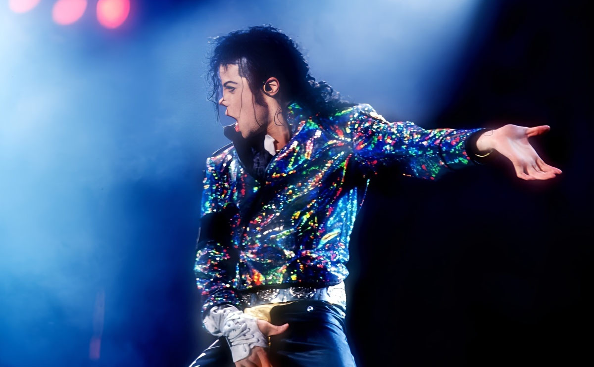 Майкл Джексон во время тура Bad World Tour