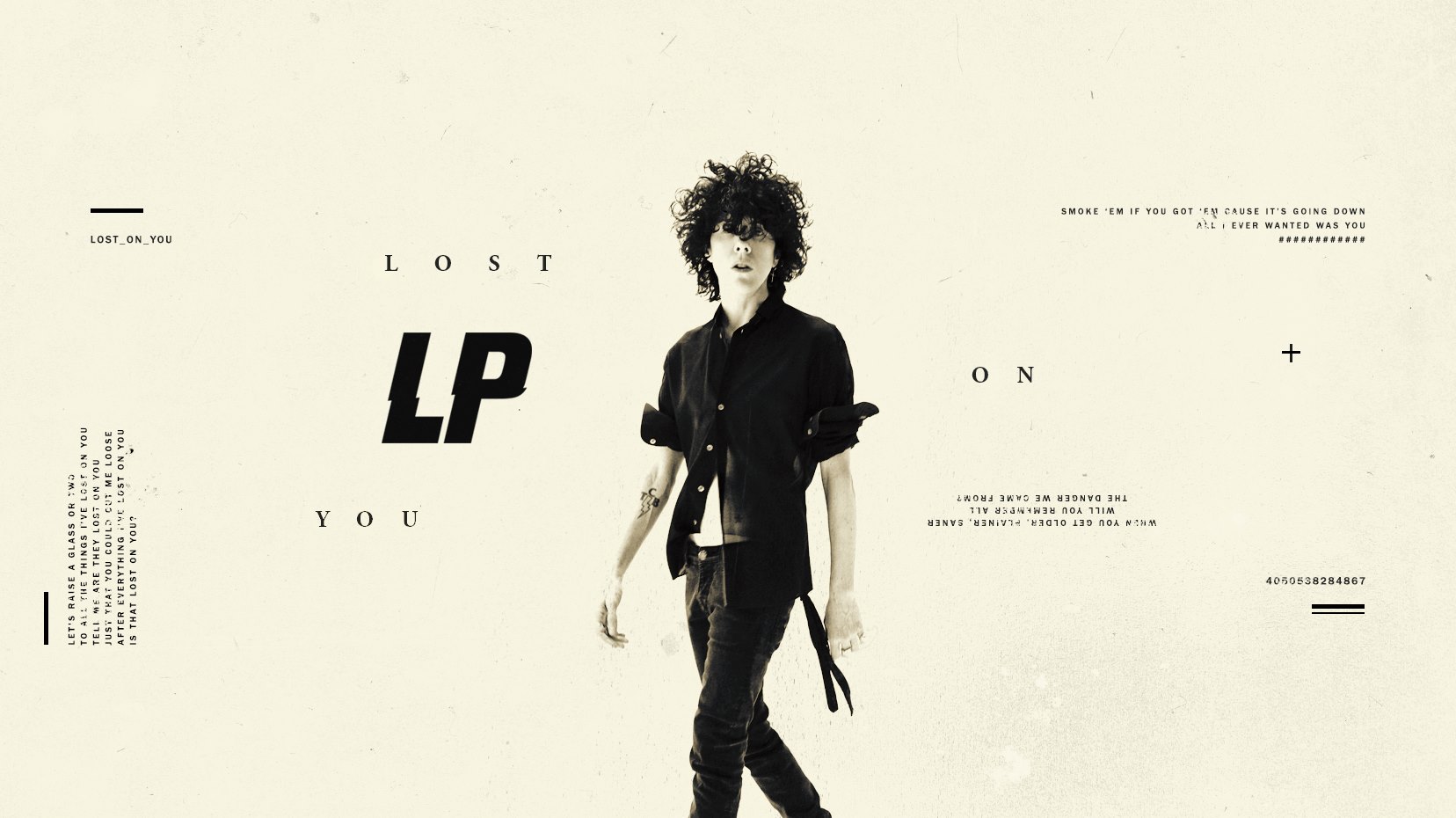 LP Lost on you album cover
