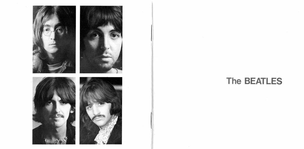 A capa do álbum dos Beatles (O álbum branco)