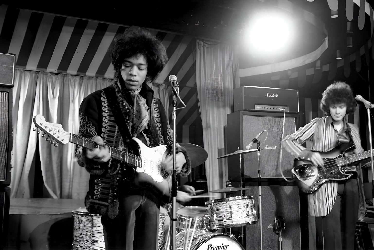 Die Jimi Hendrix Experience auf der Bühne