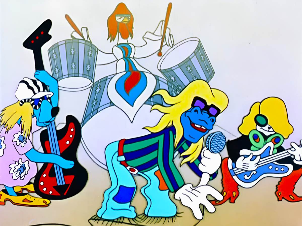Une photo du dessin animé "Les musiciens de Brême" (1969).