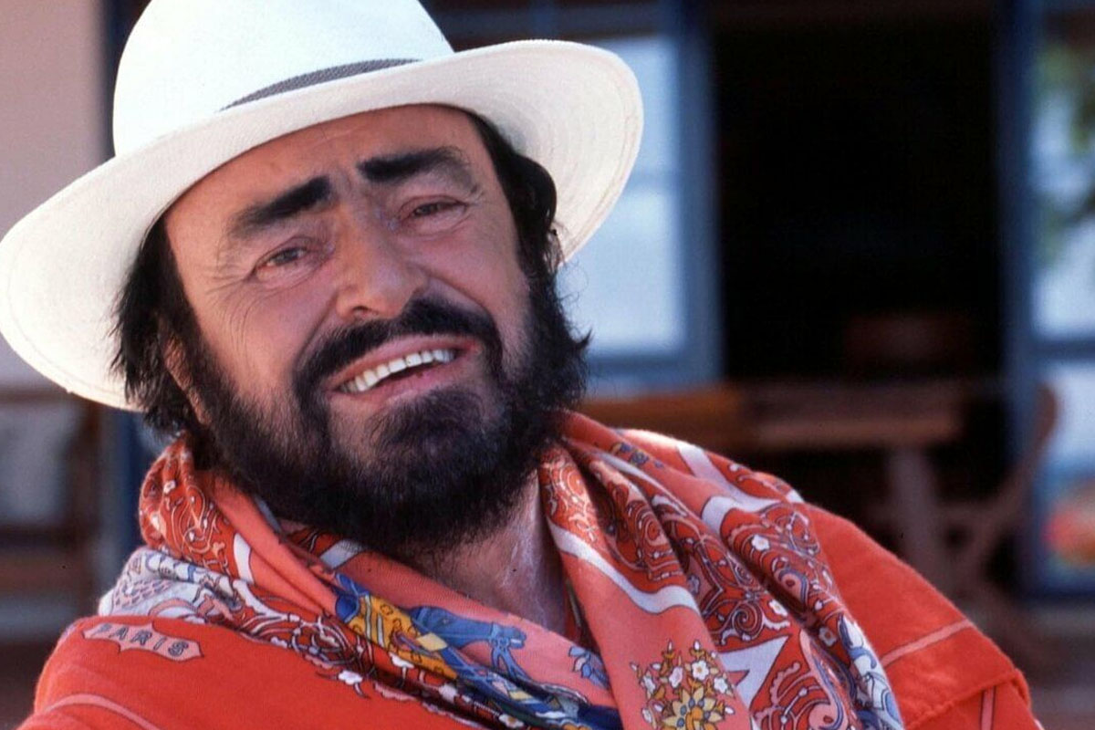 Luciano Pavarotti en su vejez