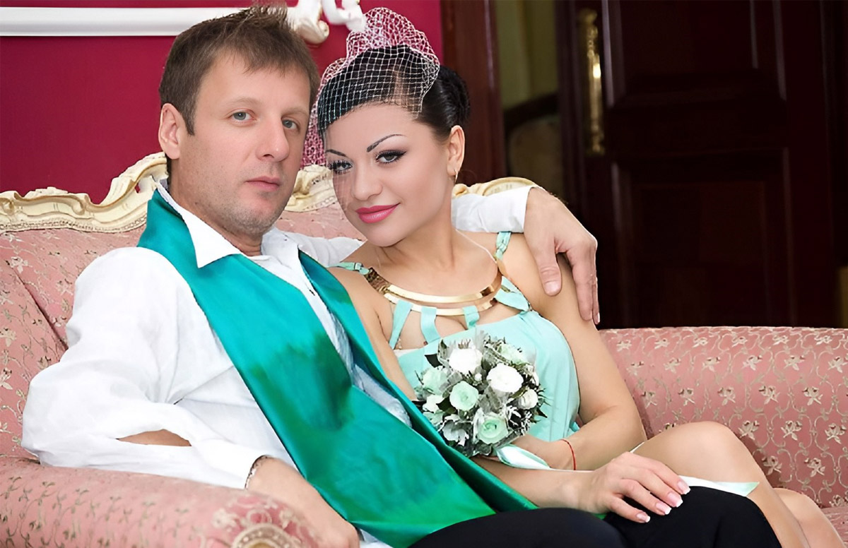 Das Hochzeitsfoto von Eugenia und Valery