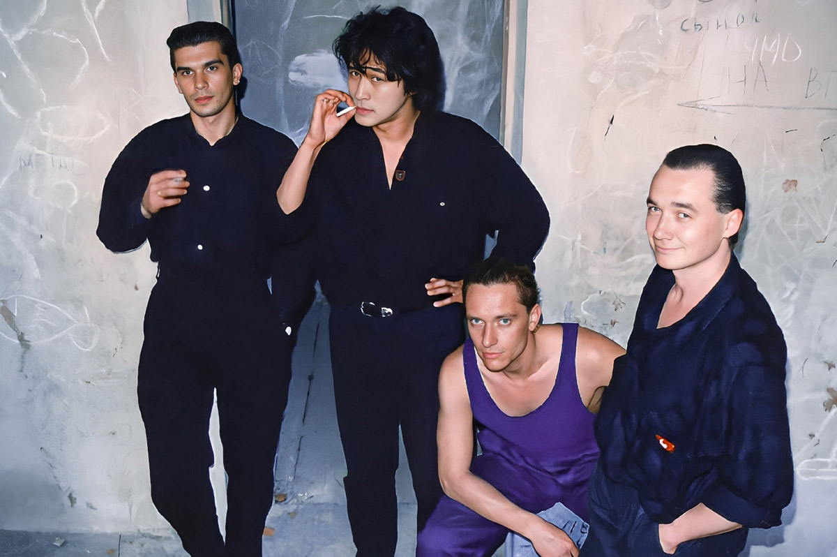 O grupo «Kino» em 1990