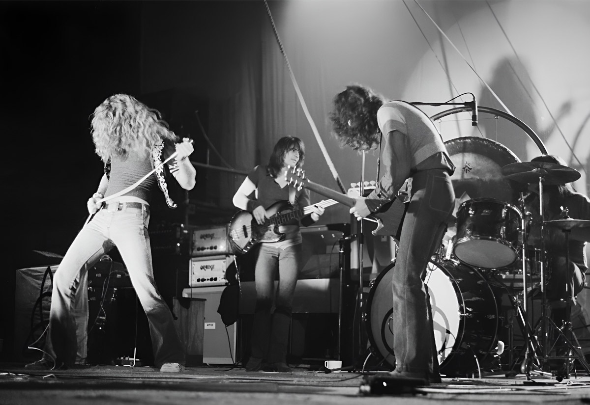 Led Zeppelin auf der Bühne