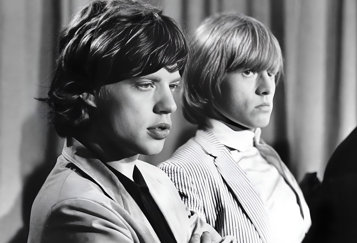 Mick Jagger e Brian Jones. 60-е