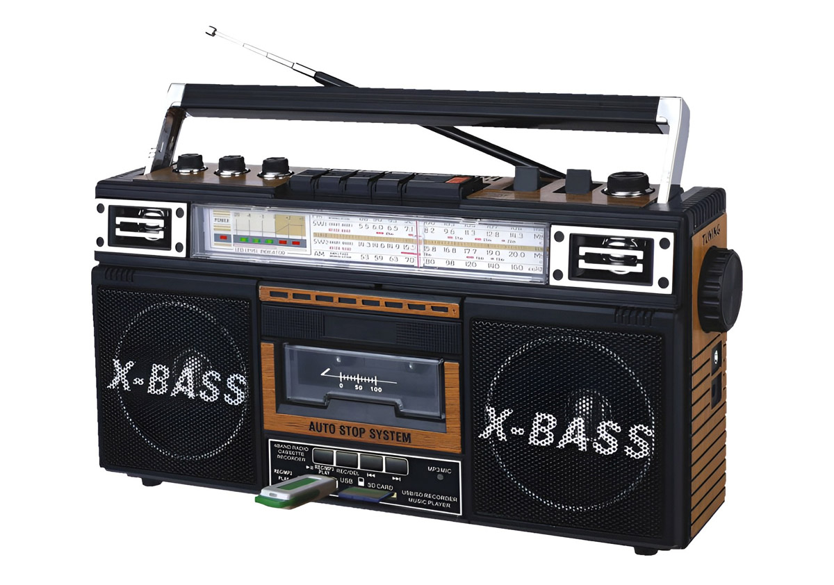 One of the modern cassette recorders