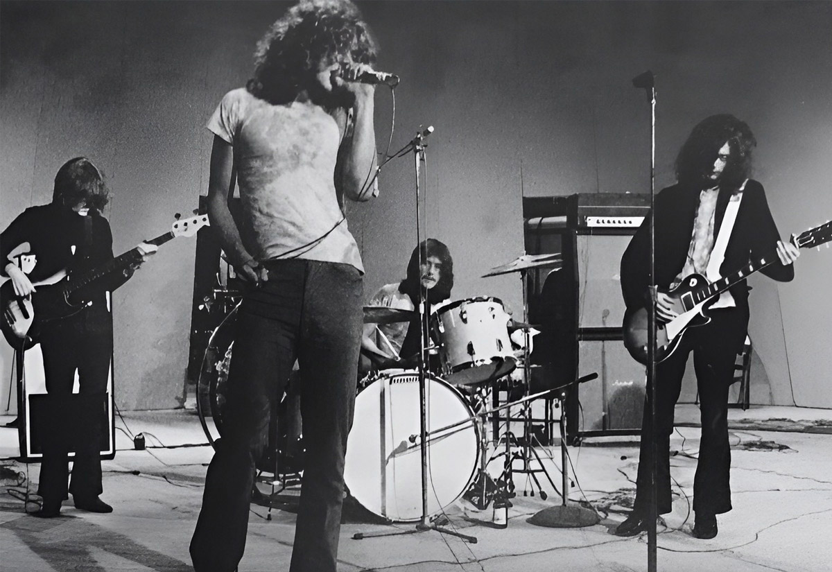 Ein früher Auftritt von Led Zeppelin