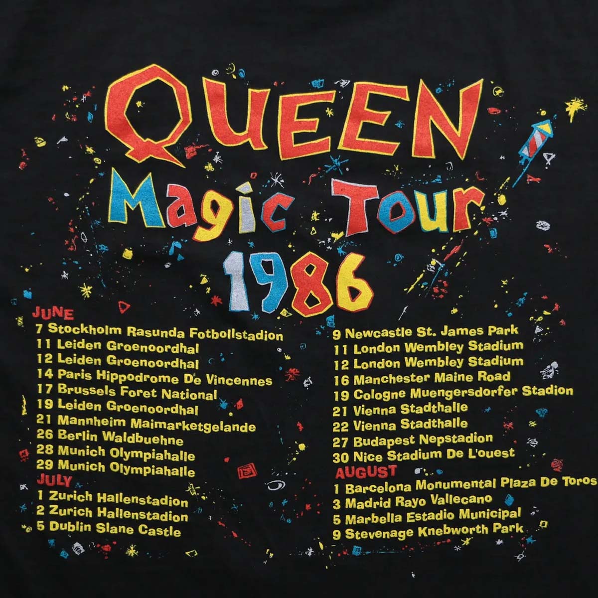 Список концертов Magic Tour
