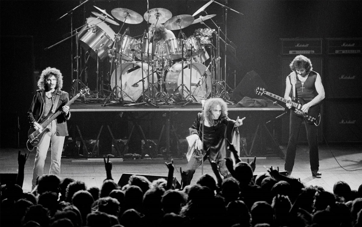 Black Sabbath no palco. 80-е