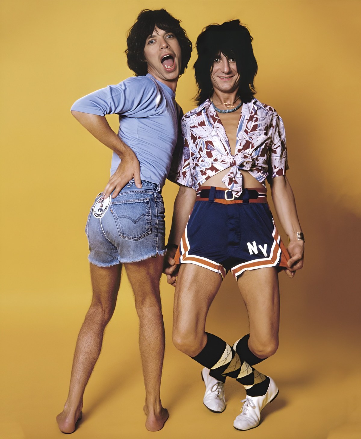 Mick Jagger and Ronnie Wood