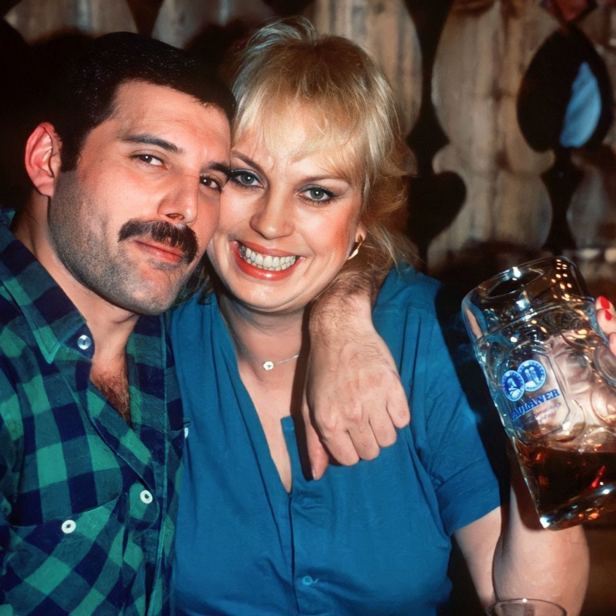 Barbara Valentin and Freddie Mercury