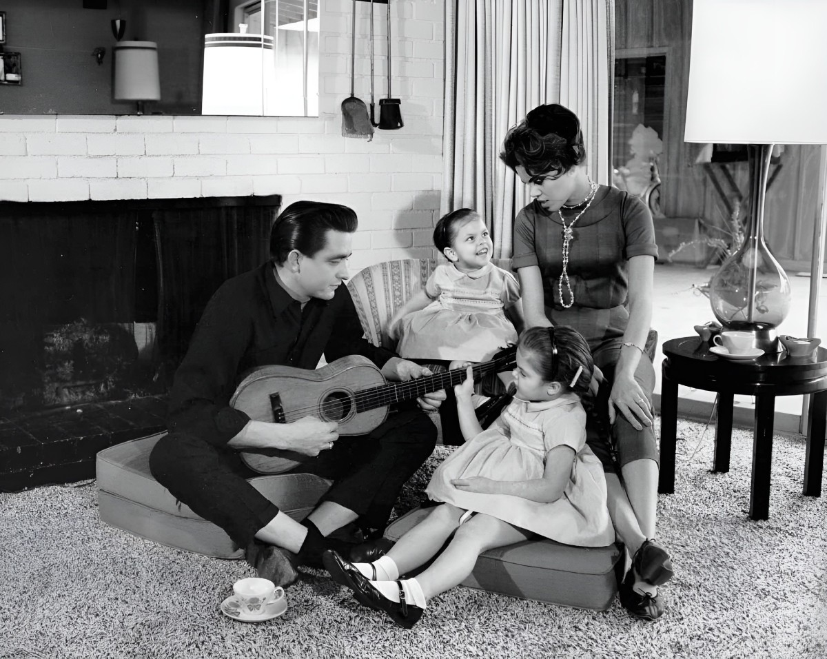 Johnny Cash y su familia