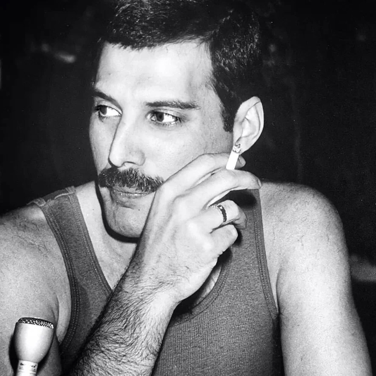 Freddie Mercury lors d'une interview