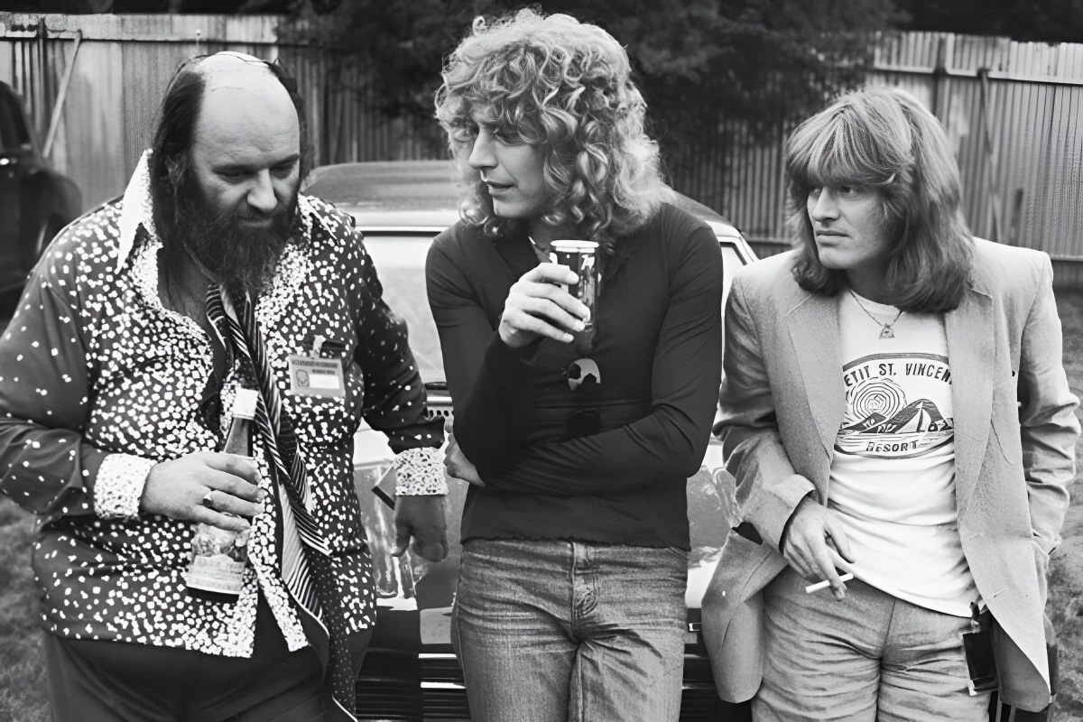 Peter Grant, Robert Plant et John Paul Jones
