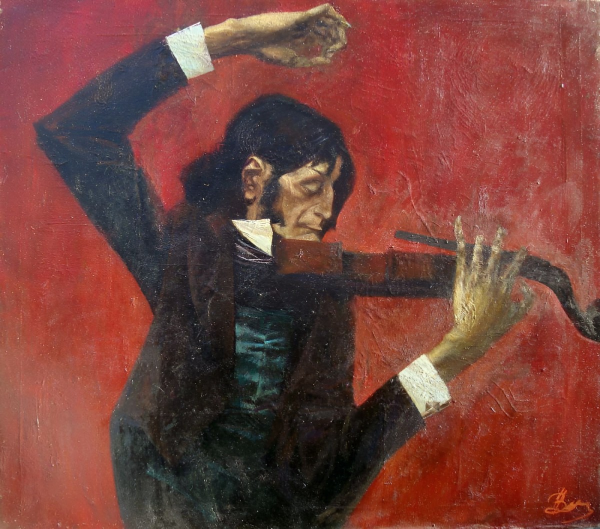 Niccolò Paganini, Malerei