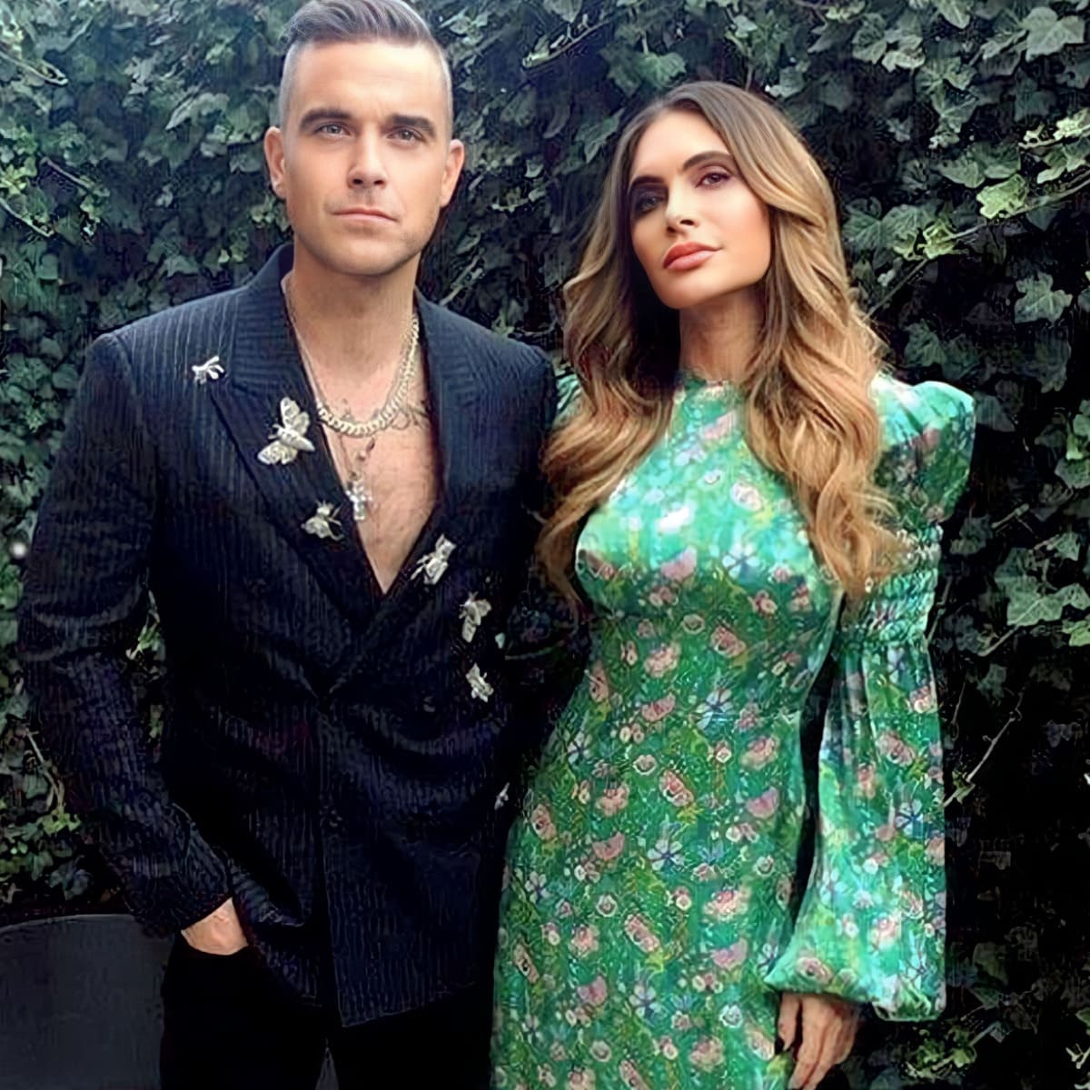 Robbie Williams and his wife Ida Field.