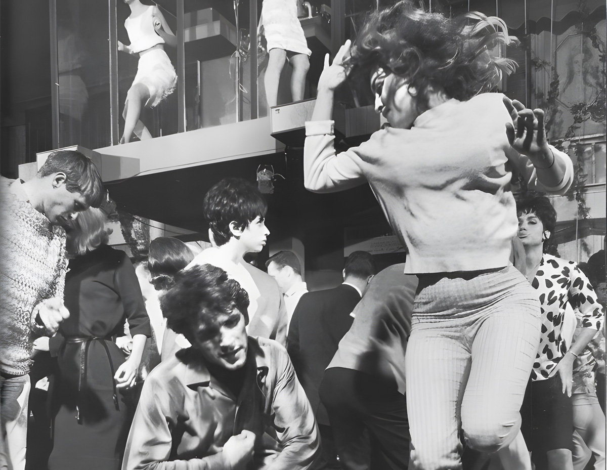 Danseurs dans un club. 1960-е