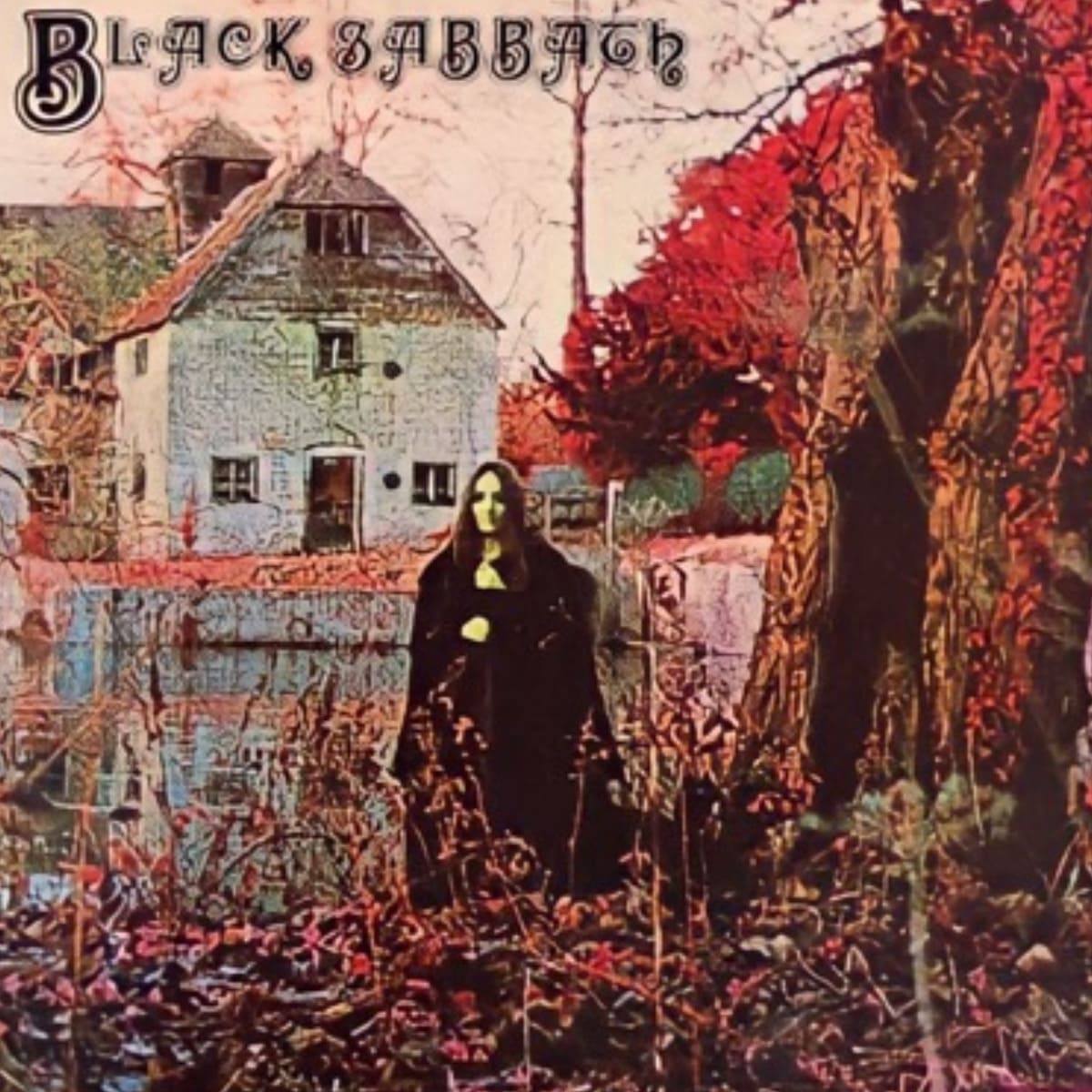 Portada del álbum "Black Sabbath" de la banda Black Sabbath