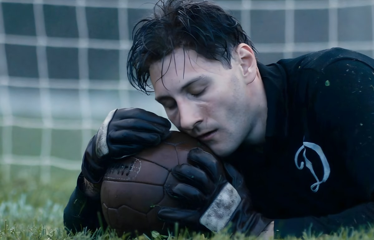 Still from the movie "Lev Yashin. Goalkeeper of my dreams"