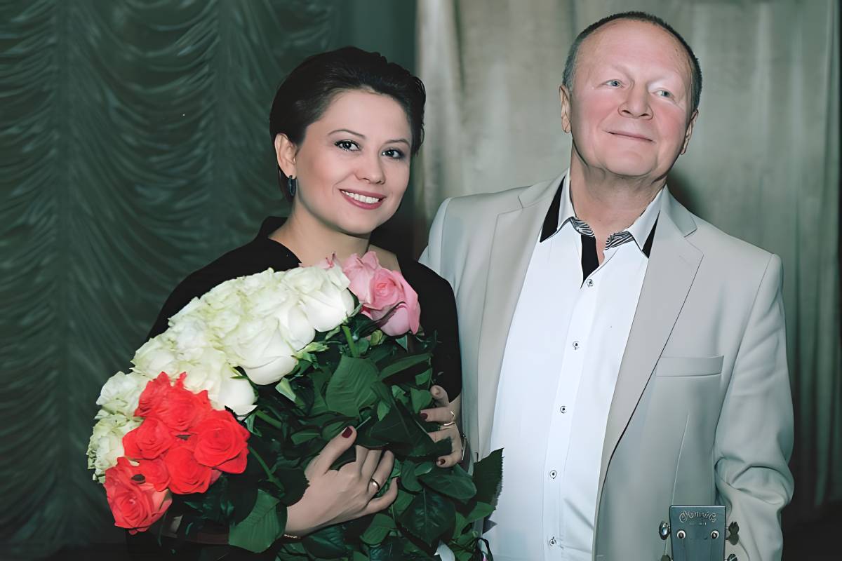 Boris Galkin com sua esposa Inna